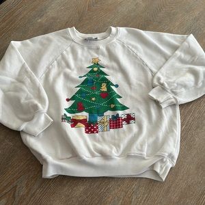 Vintage steppingstones ugly Christmas tree sweater sweatshirt sz medium